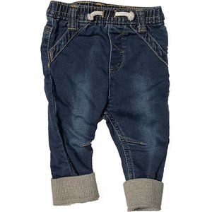 Elastic Waist Fitted Jeans